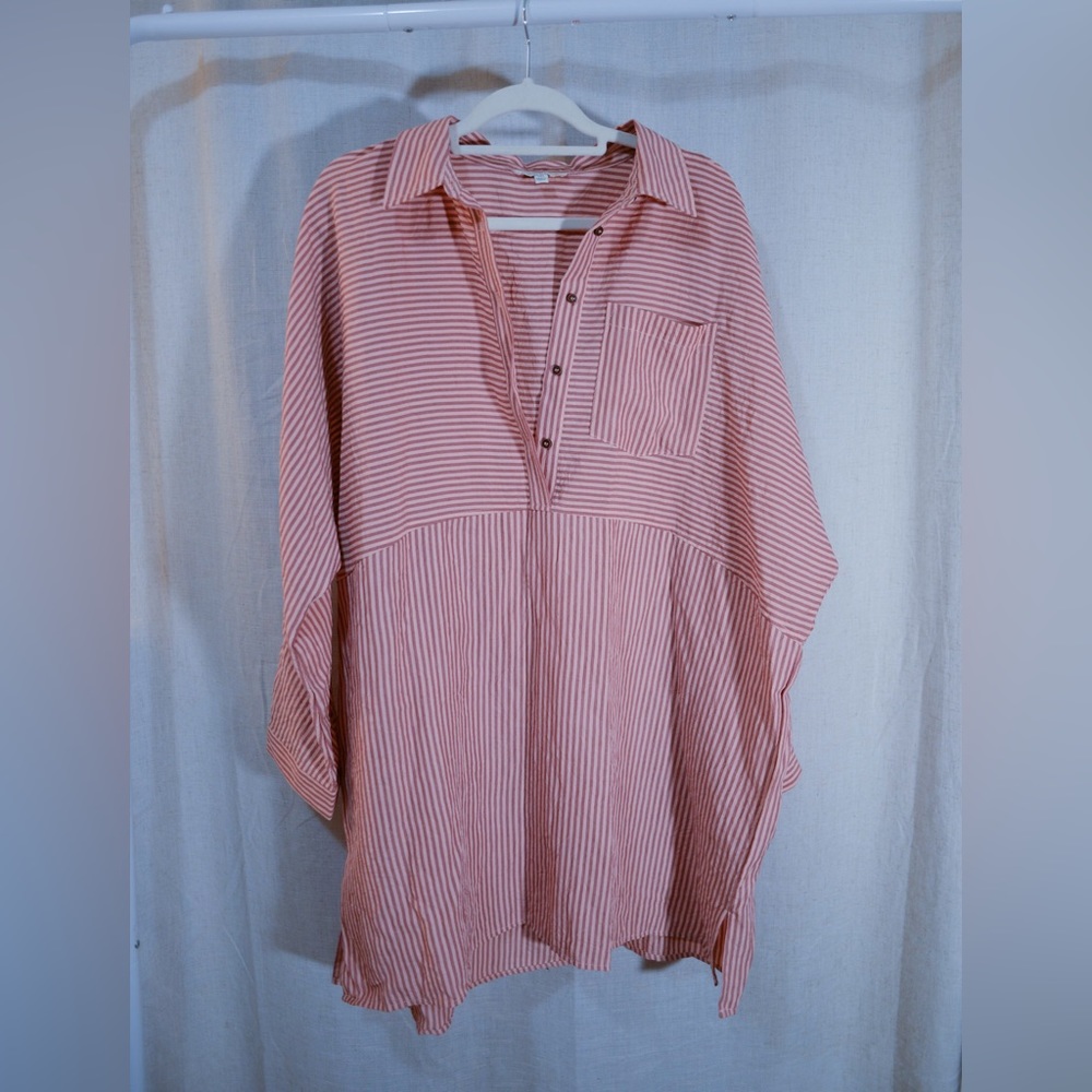 Breezy Striped Linen Dress